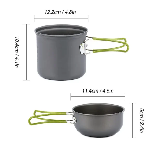 Set de cuisine pliable en aluminium – Image 2